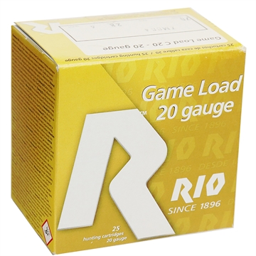 Picture of Rio Small Game Load Shotshell 20 ga 3" MAX 1-1/4 oz #6 1250 fps 25/Box RC206MGN RC20MGN6