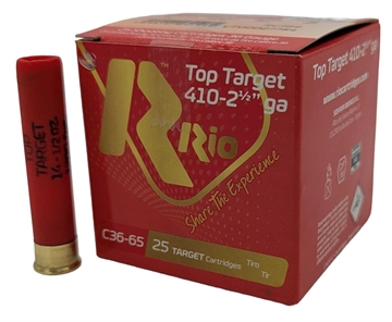 Picture of Rio Top Target 14 .410ga Target Load 2.5 inch Shotgun Shells - #8 1/2 oz. 1200 fps 250rd Case (10 Boxes) RC368