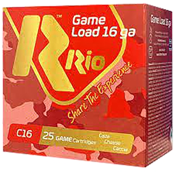 Picture of Rio Ammunition Game Load 16Gauge 2.75" 1 1/8oz 8Shot 25 Per Box/10 Case RCHV168