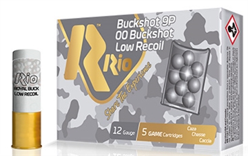 Picture of RIO AMMUNITION ROYAL BUCK LOW RECOIL 9P 12GA 25/10 RBLR12925