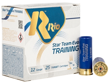 Picture of Rio Ammunition Star Team EVO 12Gauge 2.75" 1 1/8oz 8Shot 25 Per Box/10 Case STT328