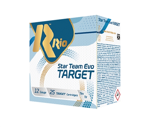 Picture of Rio Ammunition Star Team EVO Target 12Gauge 2.75" 1 1/8oz 8Shot 25 Per Box/10 Case STT32LR8