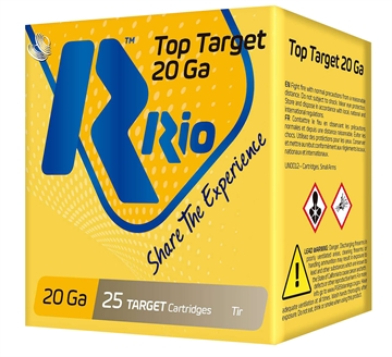 Picture of Rio Ammunition Top Target 20 Gauge 2.75" 7/8 oz 9 Shot 25 Per Box/ 10 Case TT209