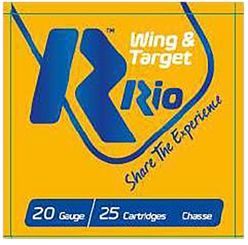 Picture of Rio Ammunition Wing & Target 20Gauge 2.75" 7/8oz 8Shot 25 Per Box/10 Case WT208
