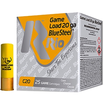 Picture of Rio BlueSteel 24 Game Loads 20 ga. 2 3/4 in. 7/8 oz. 4 Shot 25 rd. GLBS204