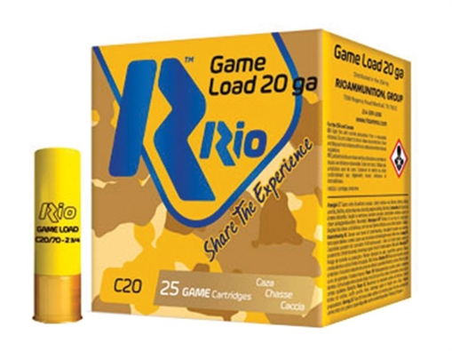 Picture of Rio Field Low Recoil Shotshells 20 ga 2-3/4" 1oz #7.5 1180 fps 25/ct RCL2075