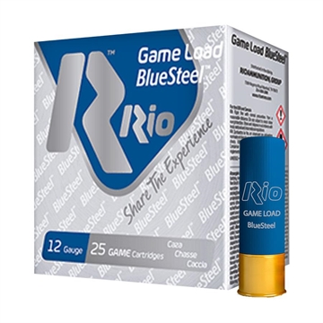 Picture of Rio Game Load Blue Steel Shotshells 12 ga 2-3/4" 1-1/8oz 1360 fps #6 25/ct GLBS326