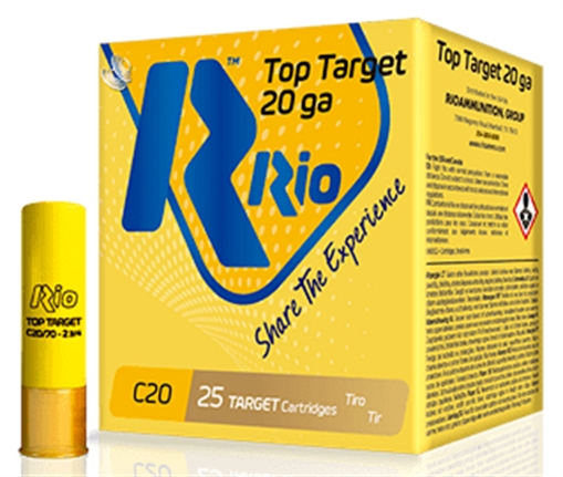 Picture of Rio Top Target 20ga 2.75 inch Shotgun Shells - #7.5 | 7/8 oz. | 1250 fps | 25rd Box TT2075