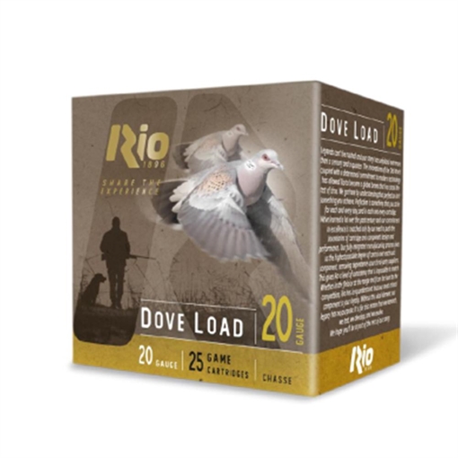 Picture of Rio Dove Load Shotshells 20ga 2-3/4" 7/8oz 1250fps #7.5 25/ct RDL2075