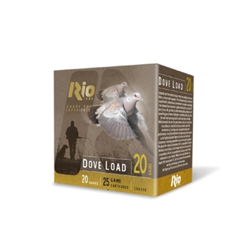 Picture of Rio Dove Load Shotshells 20ga 2-3/4" 7/8oz 1250fps #8 25/ct RDL208