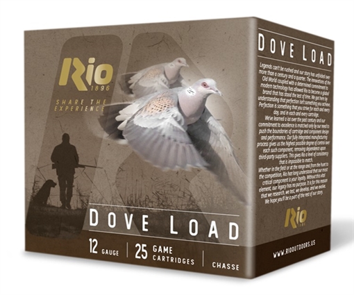 Picture of Rio Dove Load Shotshells 12ga 2-3/4" 1oz 1250 fps #7.5 25/ct RDL2875