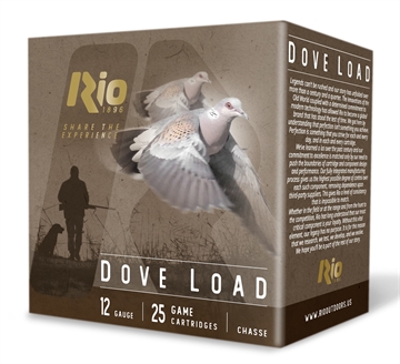Picture of Rio Dove Load High Velocity Shotshells 12ga 2-3/4" 1-1/8oz 1275 fps #7.5 25/ct RDL32HV75