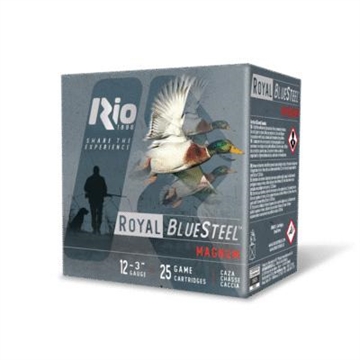 Picture of Rio Royal BlueSteel Magnum High Velocity Shotshell 12ga 3" 1-1/5oz 1450 fps #4 25/ct RBSM344