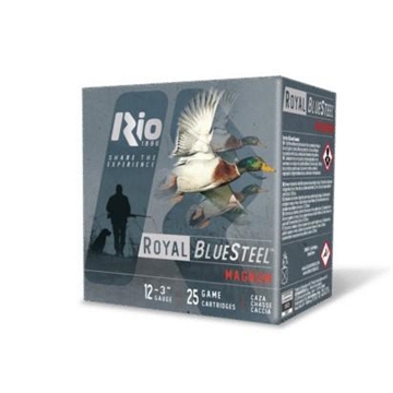 Picture of Rio Royal BlueSteel Magnum High Velocity Shotshells 12ga 3" 1-1/5oz 1450 fps #3 25/ct RBSM343
