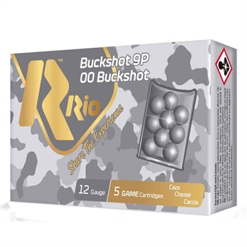 Picture of Rio Royal Buck 9P 12ga Buckshot 2.75 inch Shotgun Shells - 00Buck 1345 fps 250rd Case RB129