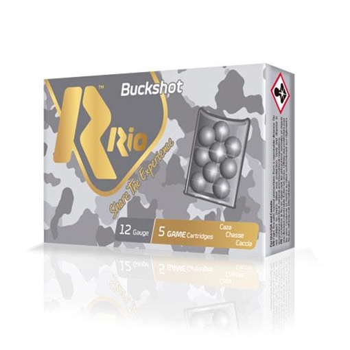 Picture of Rio Royal Buck Shotshell 12 ga 2-3/4" 27 pellets 1345 fps #4 5/ct RB1227