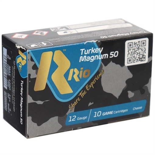 Picture of RIO Royal Turkey Magnum 50 Shotshells 12ga 3" 1-3/4oz 1260 fps #6 10/ct RTMGN506