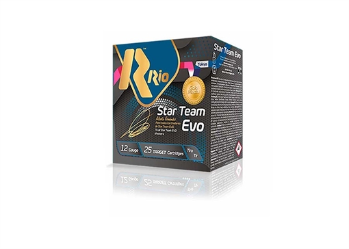 Picture of Rio Star Team EVO 12ga Target Load 2.75 inch Shotgun Shells - #8 | 1 oz. | 1280 fps | 250rd Case (10 Boxes) ST288