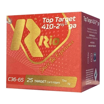 Picture of Rio Top Target Shotshells 410ga 2-1/2" 1/2oz 1200 fps #9 25/ct TT4109 -