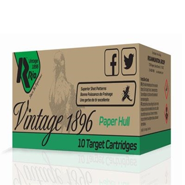 Picture of Rio Vintage 1896 Paper Flyer 36 12ga 2-3/4" 1-1/4oz #8 1300 fps 25/ct VP36F8