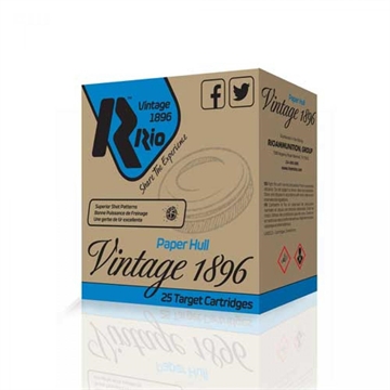 Picture of Rio Vintage 1896 Paper Shotshell 12ga 2-3/4" 1-1/4oz 1250 fps #8 25/ct VP36FLT8