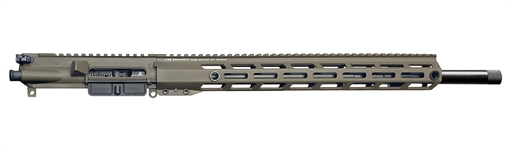 Picture of Rise Armament Complete Upper, 22 ARC, 18" Stainless Steel Barrel, 1:7 Twist, 1/2x28 Threaded, Rifle Length Gas System, 15.25" Free Float M-LOK Handguard, Black Nitride Bolt Carrier Group, Ambidextrous Charging Handle, Cerakote Finish, Patriot Brown RA-22ARC-CU-BRN-18