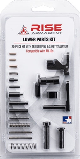 Picture of Rise Armament Lower Parts Kit (No Fire Control Group) Black for AR-15 12003