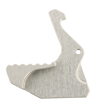 Picture of Rise Armament Extended Charging Handle Latch RA-212 Silver Aluminum fits Mil-Spec AR Charging Handles RA212GISLVR
