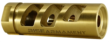 Picture of Rise Armament RA-701 Gold Nitride Titanium with 1/2"-28 tpi Threads for 22 Cal RA701223TIN