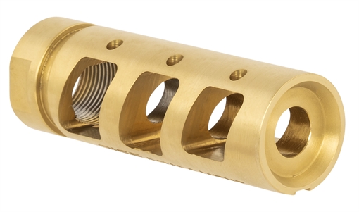 Picture of Rise Armament RA-701 Gold Nitride Titanium with 5/8"-24 tpi Threads for 30 Cal RA701308TIN