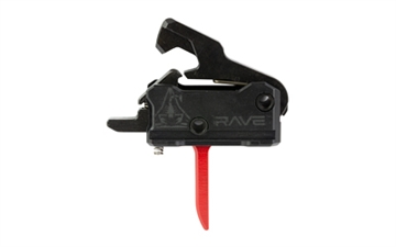 Picture of Rise Armament  Rave Pistol Caliber Carbine Black/Red Single-Stage  T017F-PCC-RED