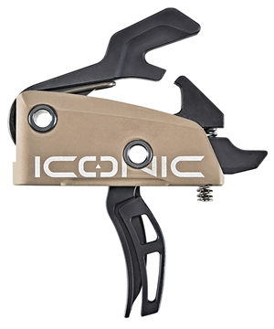 Picture of Rise Armament Iconic Two-Stage Curved Trigger with 2 lbs Draw Weight & Flat Dark Earth Finish for AR-15, AR-10 T22FDE