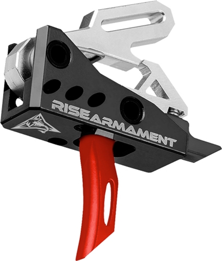 Picture of Rise Armament RA535REDARP RA-535 Advanced Performance Black/Red Single-Stage Fits AR-Platform RA535REDARP RA-535-RED-ARP