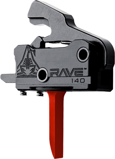 Picture of Rise Armament T017FRED RA-140 Super Sporting Black/Red Flat Fits AR-Platform T017FRED T017F-RED