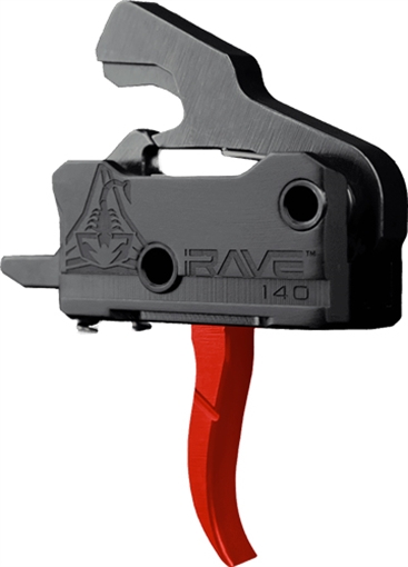 Picture of Rise Armament T017RED RA-140 Super Sporting Black/Red Curved T017RED T017-RED