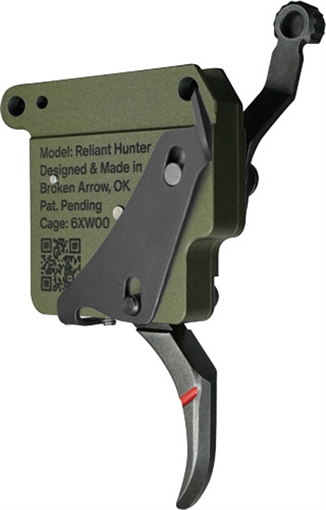 Picture of Rise Armament Reliant Pro, Single Stage Trigger, Curved, 1 to 3Lbs, Fits Remington 700, Green/Black, Includes Bolt Release RA-740-BC RA740BC