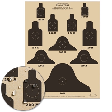 Picture of Rite in the Rain 25 Meter Slow Fire Qualification Target (17'' X 22'') 9128