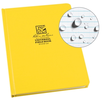 Picture of Rite in the Rain Fabrikoid Universal Hard Cover Book - 6 x 8 Yellow 370F-LG