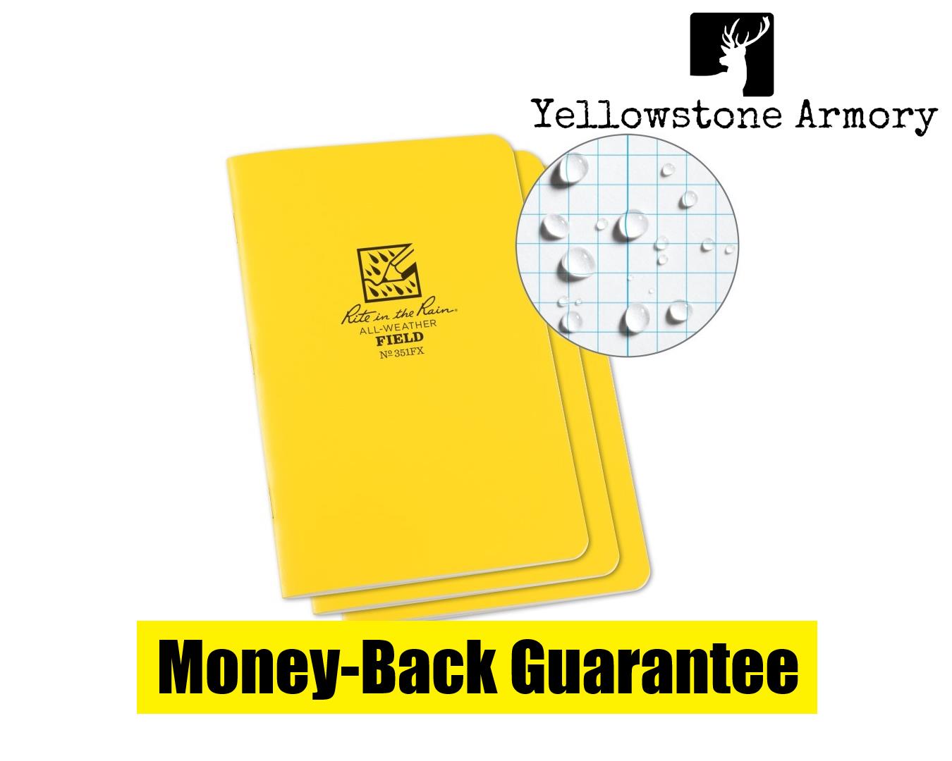 Rite in the Rain Field-Flex Stapled Notebook - 3 Pack Yellow 351FX-img-0