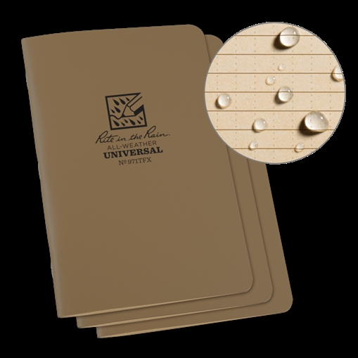 Picture of Rite in the Rain Field-Flex Universal Stapled Notebook 4.625 x 7 - 3 Pack 971TFX