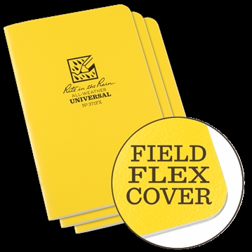 Picture of Rite in the Rain Field-Flex Universal Stapled Notebook 4.625 x 7 - 3 Pack 371FX