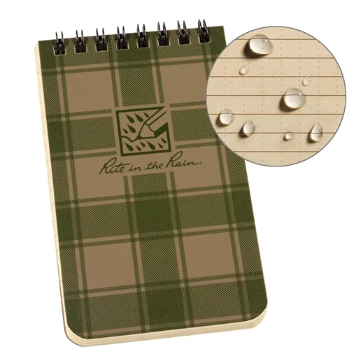 Picture of Rite in the Rain Polydura Top-Spiral Notebook (3'' x 5'') PL935T