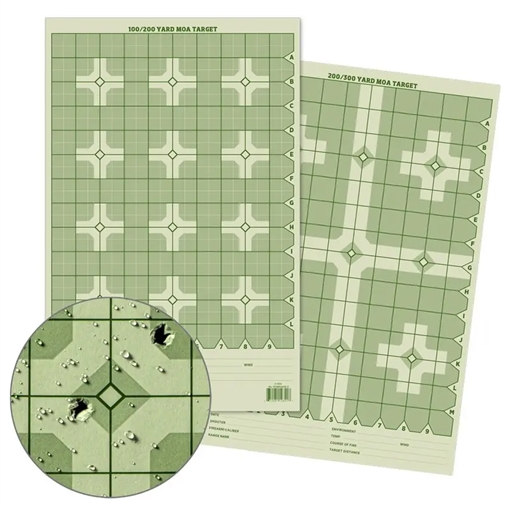 Picture of Rite in the Rain Precision Distance Cross MOA Shooting Target - 11x17 TGMOALR-C