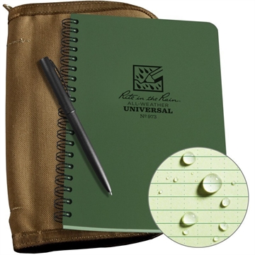 Picture of Rite in the Rain Side Spiral Notebook Kit - Tan Book / Tan Cover 973T-KIT