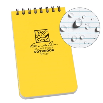 Picture of Rite in the Rain Top Spiral Notebook - 3''x5'' 135