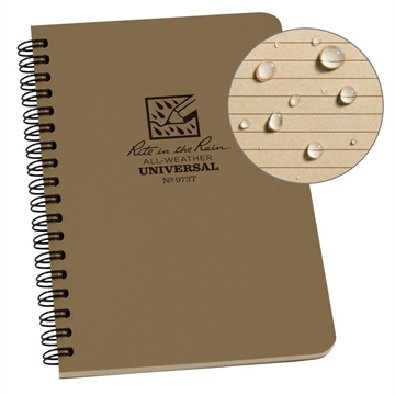 Picture of Rite in the Rain Universal Side Spiral Notebook - Tan 973T