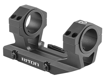 Picture of Riton Optics Scope Mount/Ring Combo Cantilever Scope Mount Quick Detach, Black Anodized Aluminum, 34mm Tube Picatinny/Weaver Mount X34QD