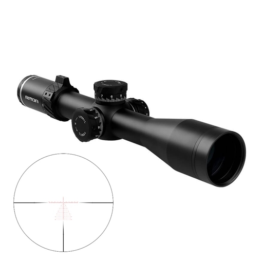 Picture of RITON 7 CONQUER 3-18X50 ILLUMINATED T3 MRAD RETICLE SCOPE FFP 34MM TUBE MATTE W THROW LEVER 7C318LFI23