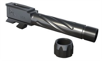 Picture of RIVAL ARMS Threaded Compatible with Glock 43 416 Stainless Steel Graphite PVD RA20G302B