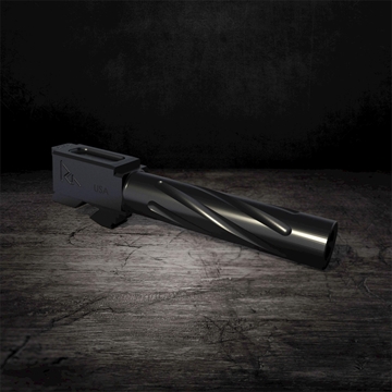 Picture of Rival Arms Match Grade Drop-In Barrel, V1, For Gen 3/4 Glock 19, 9MM, 1:10" twist, Black Physical Vapor Deposition (PVD) Finish RA-RA20G201A